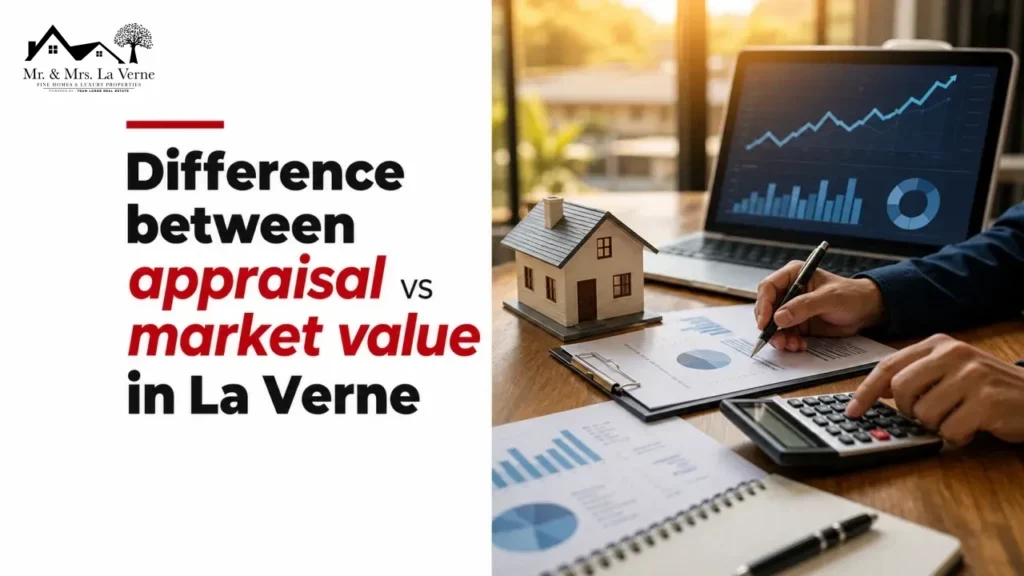 Difference between appraisal vs market value in La Verne